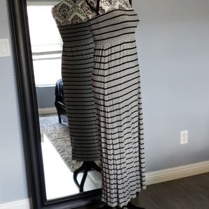 Strapless smock dress